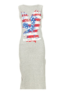 Patriotic Eagle Midi Dress