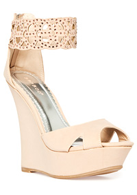 Crystal Ankle Cuff Wedges