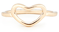 Cutout Heart Ring