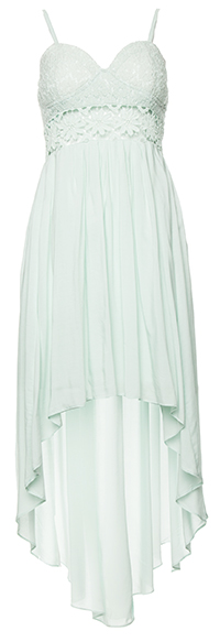 Lace Bodice High Low Dress
