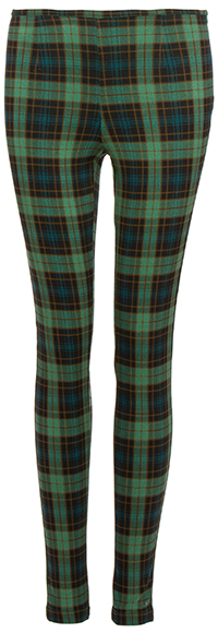 Slim Plaid Pants