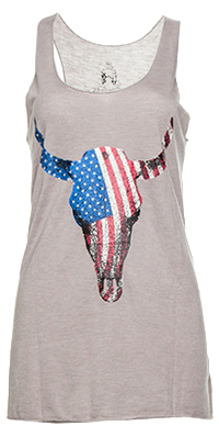 Patriotic Bull Tank