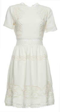 Unique Lace Insert Dress