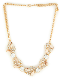 Marbled Stone Gem Necklace
