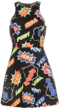 Pop Art Fit and Flare Dress