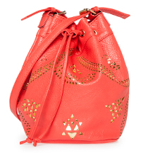 Tribal Cutout Bucket Bag