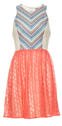 Mixed Lace Tribal Dress