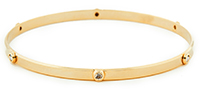 DAILYLOOK Crystal Studded Bangle Bracelet