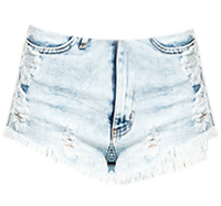 Distressed Tiger Pocket Shorts