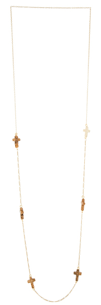 Delicate Multi Cross Necklace