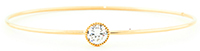 DAILYLOOK Solitaire Crystal Bangle Bracelet