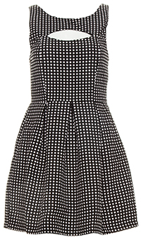 Polka Dot Fit and Flare Dress