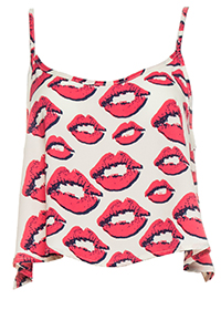 Lipstick Kisses Crop Top