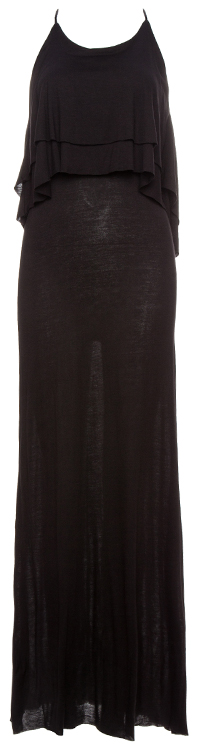 Ruffled Bodice Maxi Dress