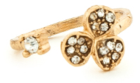 Sparkling Clover Midi Ring