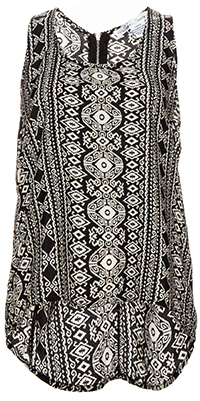 Tribal High Low Top