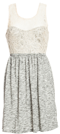 Lace Top Knit Dress