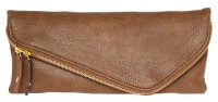 Foldover Zip Envelope Clutch