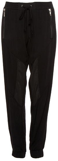 Edgy Athletic Pants in Black | DAILYLOOK