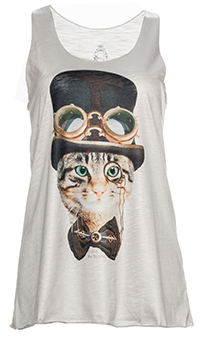 Mad Hatter Kitty Tank