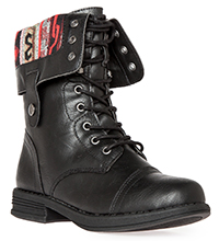 Tribal Lined Combat Boots