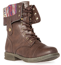 Tribal Lined Combat Boots