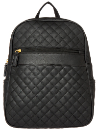 Quilted Backpack in Black | DAILYLOOK