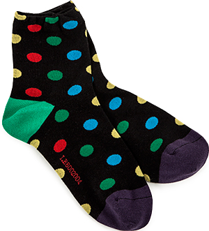 Polka Dot Crew Socks