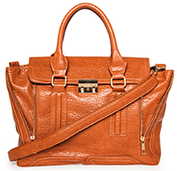 Zippered Shape Shifting Handbag in Cognac | DAILYLOOK