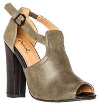 Cutout Peep Toe Heels