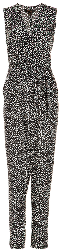 Spotted Sleeveless Jumpsuit