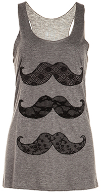 Lace Moustache Tank