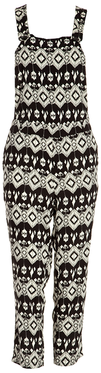 Tribal Print Overalls