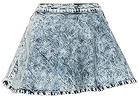 Acid Wash Circle Skirt