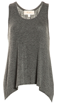 Two Tone Draped Back Top