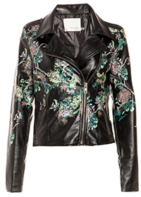 Exotic Floral Moto Jacket