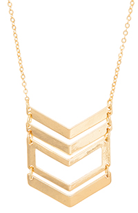 DAILYLOOK Chevron Cutout Necklace