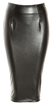 Vegan Leather Pencil Skirt