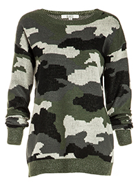 BB Dakota Ace Camo Sweater