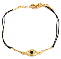 Threaded Evil Eye Bracelet
