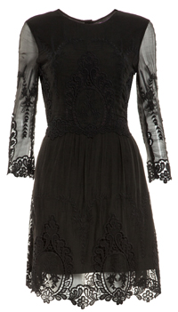 Dolce Vita Silk Valentina Dress in Black | DAILYLOOK