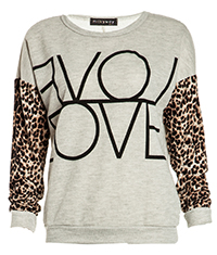 Love Leopard Sweatshirt