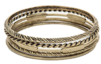 DAILYLOOK Mixed Bangle Bracelet Set