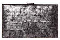 Metallic Alligator Clutch