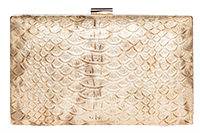 Metallic Alligator Clutch