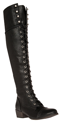 Lace Up Over the Knee Boots