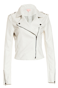 Classic Leatherette Moto Jacket