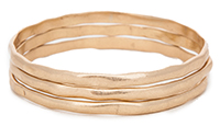 DAILYLOOK Wavy Bangle Bracelet Set