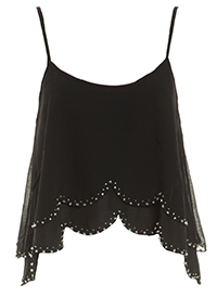 DAILYLOOK Beaded Hem Crop Top