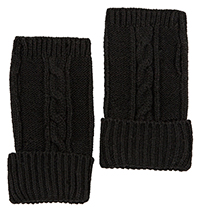 Cable Knit Fingerless Gloves